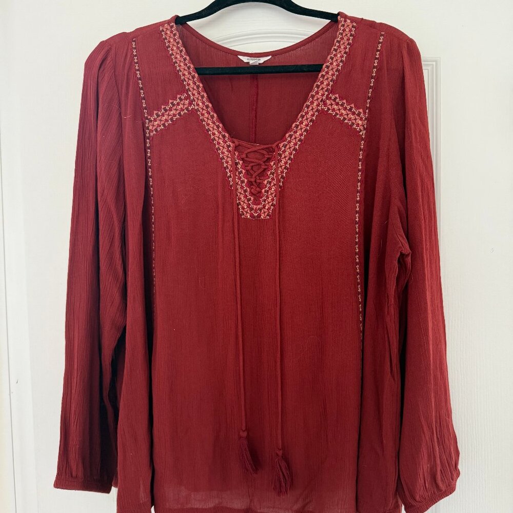 XXL Sonoma Sleeve Shirt-  Color is Rust